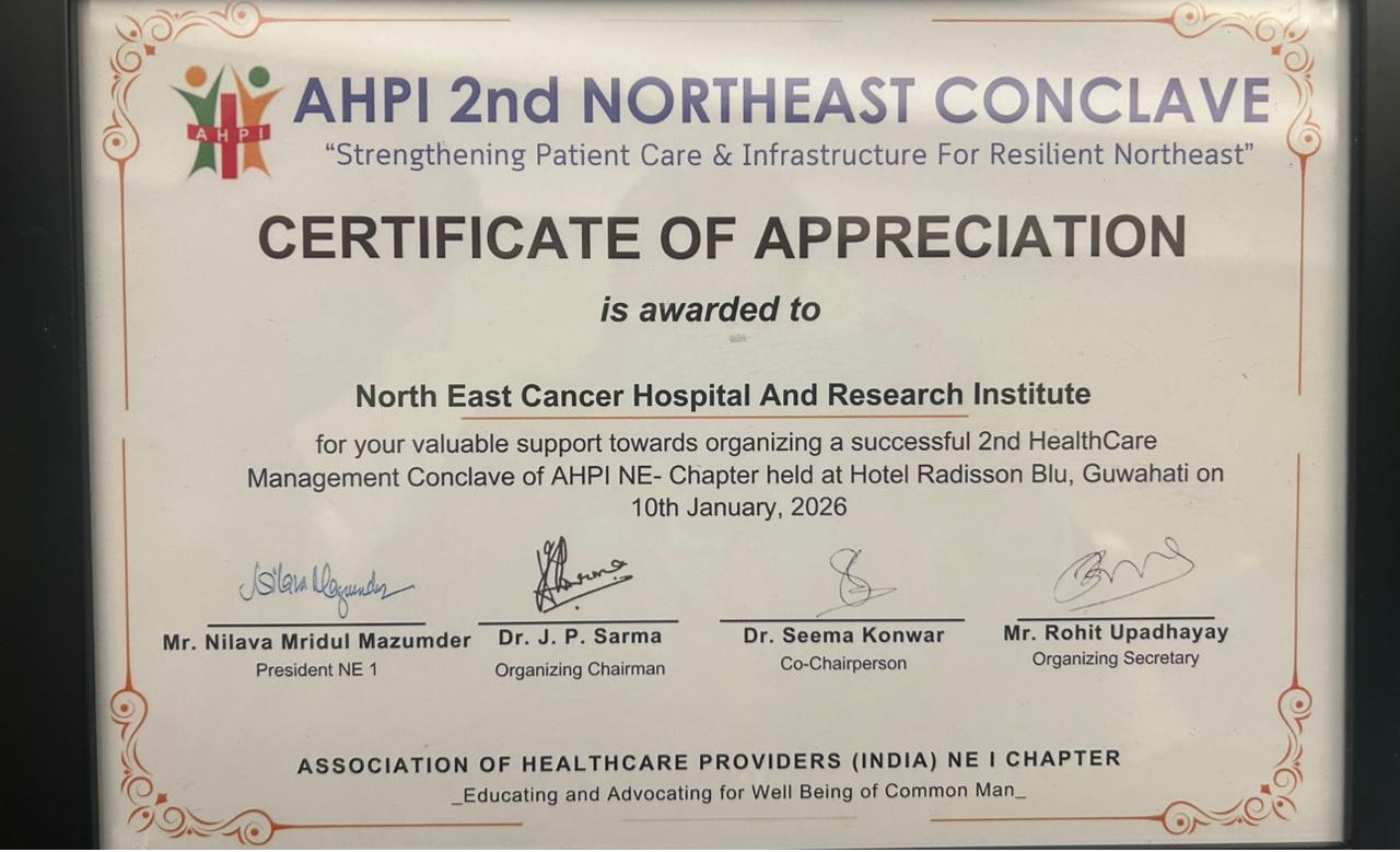 Certificate of Appreciation from AHPI NE Chapter